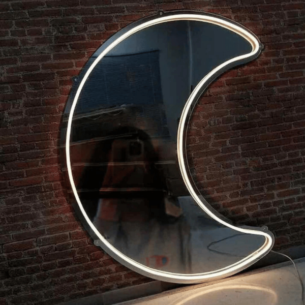 Moon Selfie Neon Mirror - Neon Light - Image 2