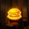 Burger Food UV Neon Sign 🍔 – Light Up Your Space with Tasty Vibes! - Image 3