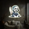 Scary Ghost UV Neon Sign 👻 – Add a Spooky Glow to Your Space! - Image 2