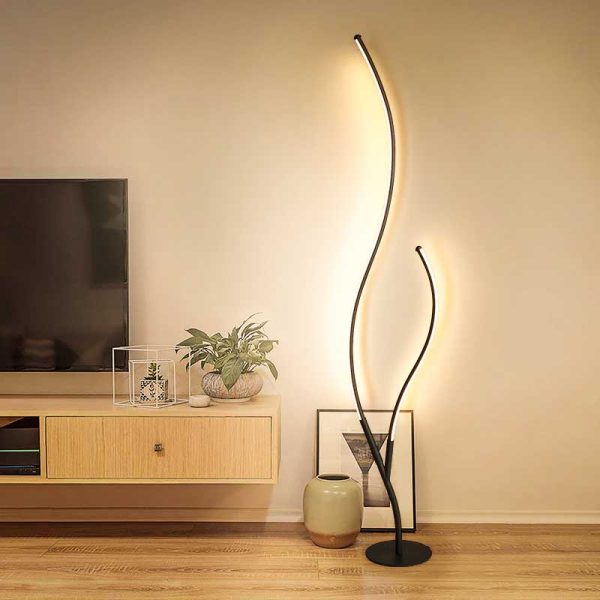 Modern Tree Neon Corner Floor Lamp Indoor - Image 2