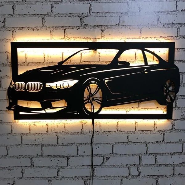 BMW Car Led Sign Cars Fan Wall Decor