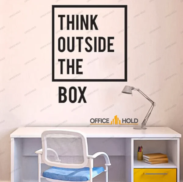 Think Out Side The Box Motivational Office Wall - Image 2