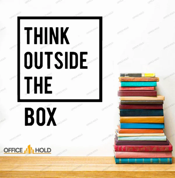 Think Out Side The Box Motivational Office Wall - Image 3