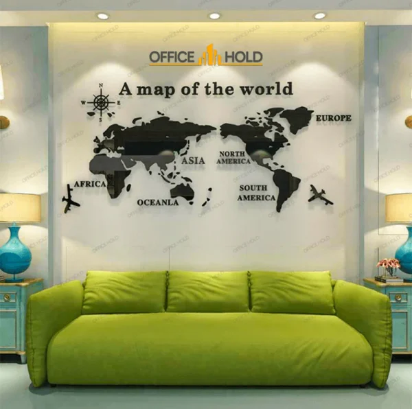 Hot! World Map 3D Design - Image 3