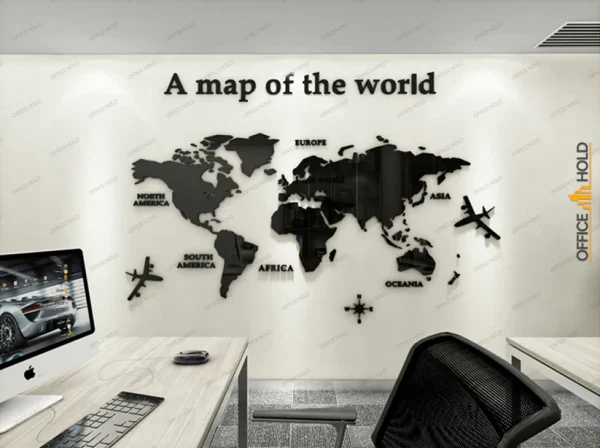 Hot! World Map 3D Design - Image 2