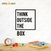 Think Out Side The Box Motivational Office Wall