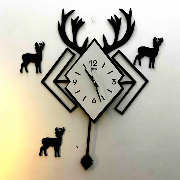 Diamond Shape Pendulum Wall Clock