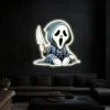 Scary Ghost UV Neon Sign 👻 – Add a Spooky Glow to Your Space!