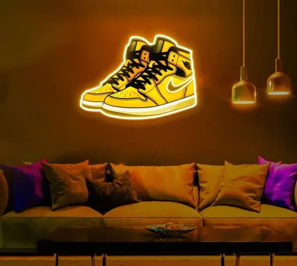 Jordan Shoes Kicks UV Neon Sign 👟 – Showcase Your Sneaker Love in Neon Lights!