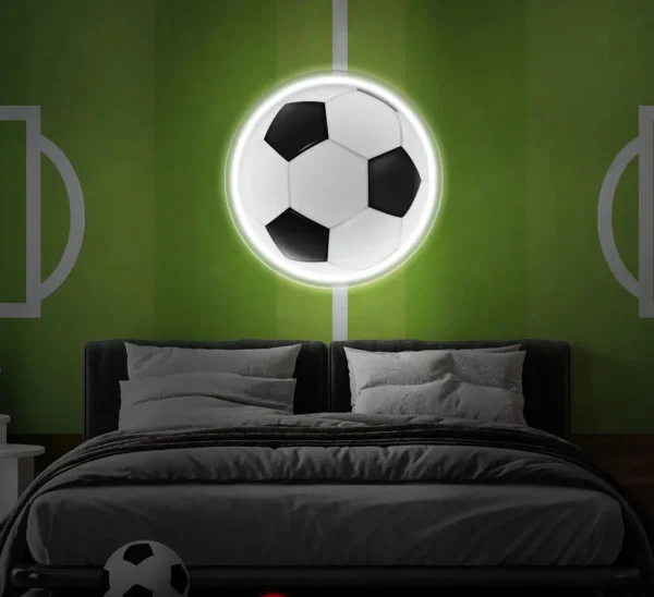 Football UV LED Neon Sign ⚽ – Light Up Your Love for the Game! - Image 3