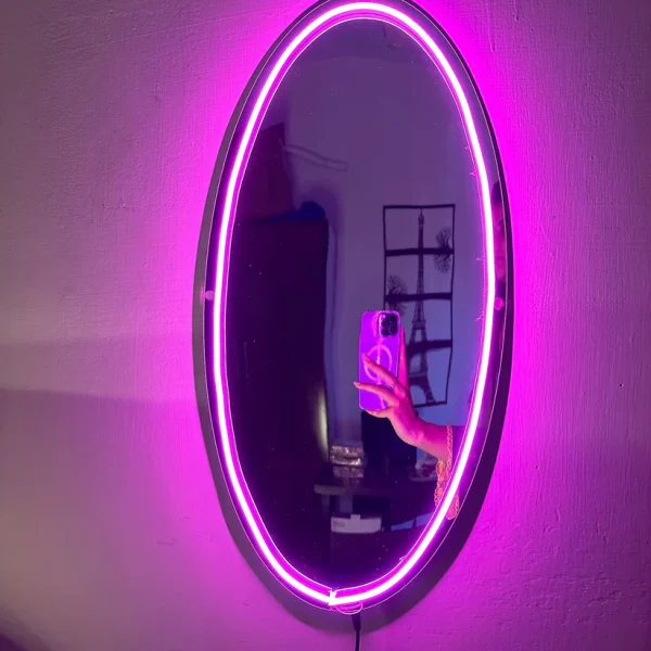 Neon Selfie Acrylic mirror for Room Walls - Image 2