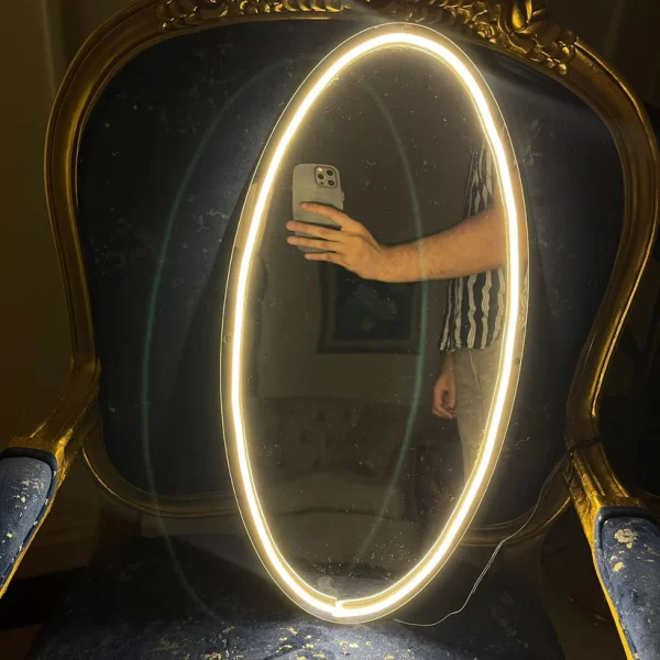 Neon Selfie Acrylic mirror for Room Walls - Image 3