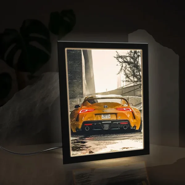 Supra Toyota Racing Car | Neon Poster Frame