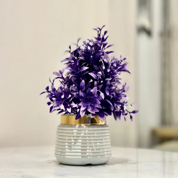 Miniature Tree planter for Home and Office Decor (Purple Color)