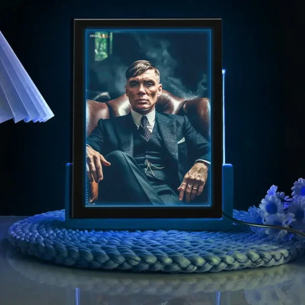 Tommy Shelby - Peaky Blinders Motivational | Neon Poster Frame