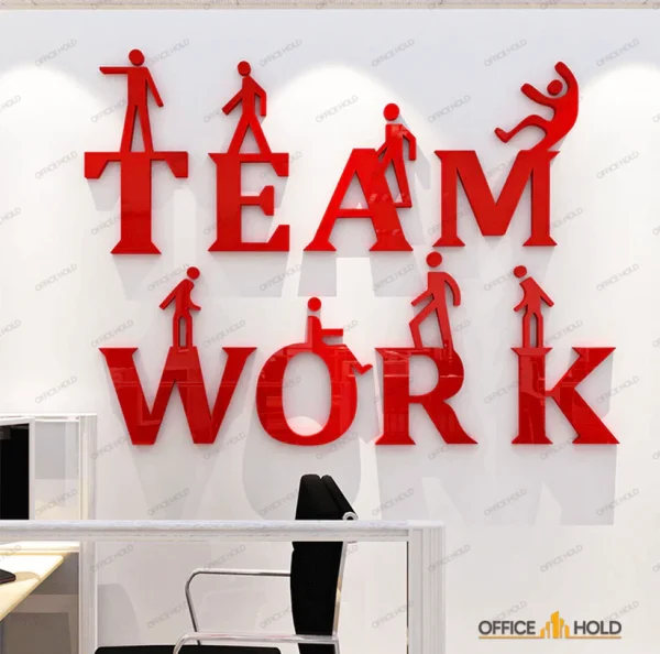 Teamwork 3D Creative Office Decor (tw01) - Wall Decorations - Image 4