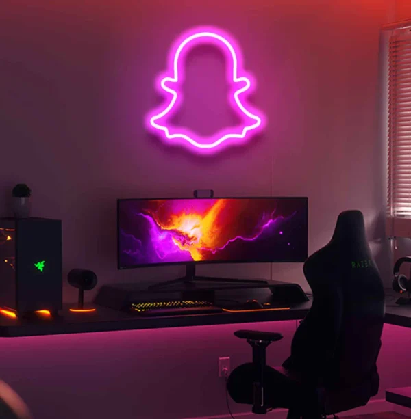 Snapchat Logo Neon Sign - Neon Light - Image 2